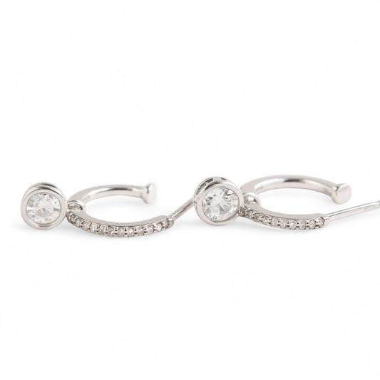 ARRACADAS DIAMANTE COLGANTE