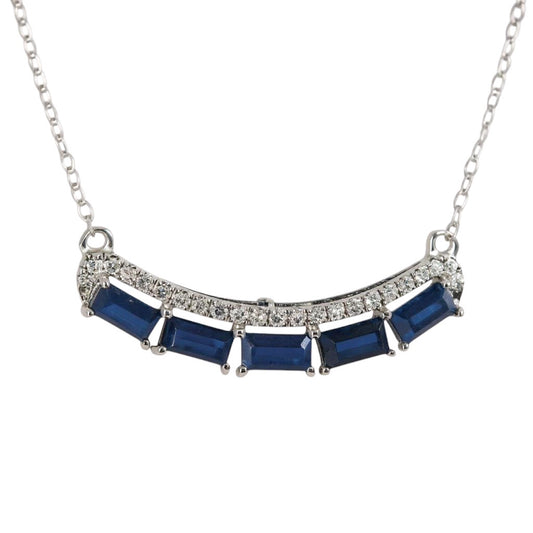 COLLAR MEDIO CIRCULO ZAFIRO
