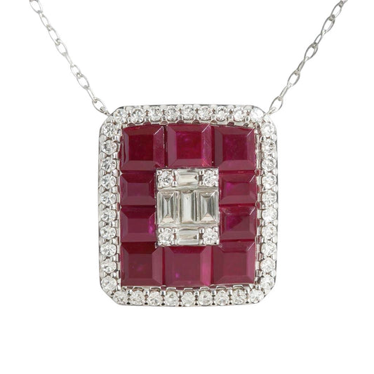 COLLAR RECTANGULO RUBI