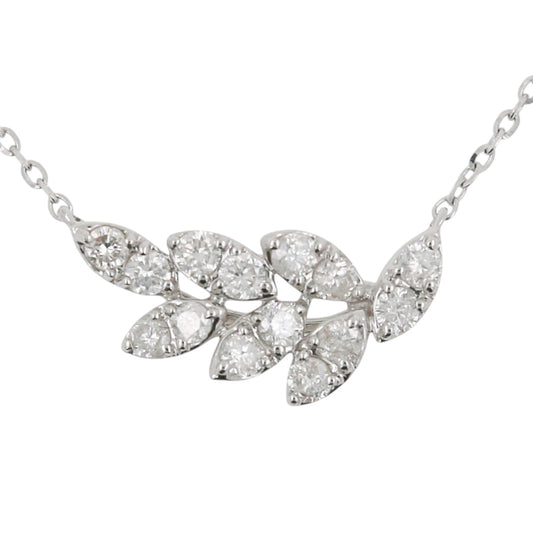 COLLAR HOJA DIAMANTES