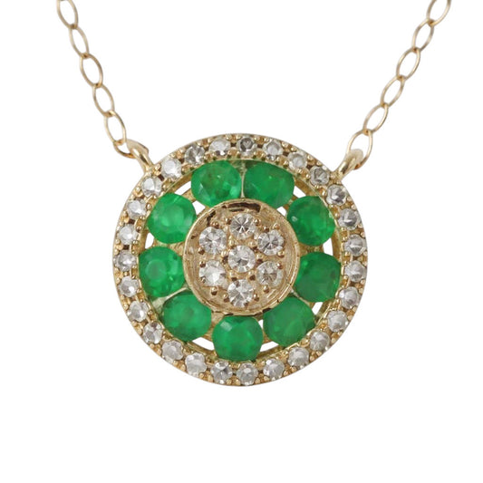 COLLAR CIRCULO ESMERALDA