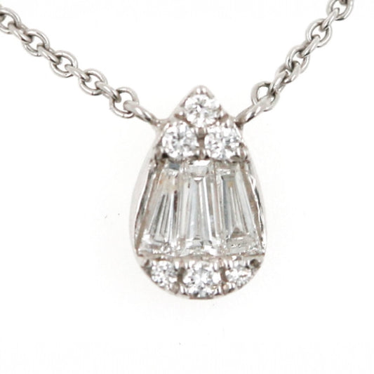 COLLAR SOLITARIO GOTA BAGUETTES