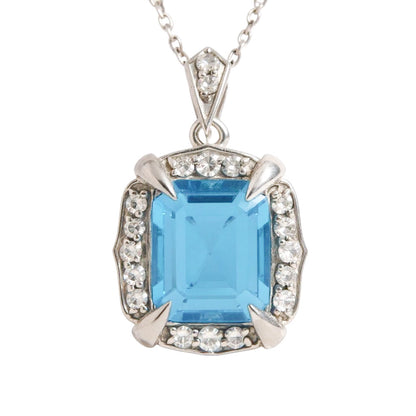 COLLAR RECTANGULO TOPACIO