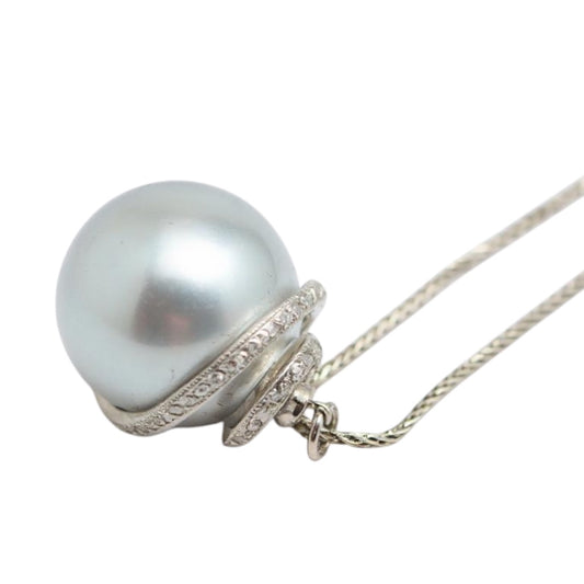 COLLAR PERLA Gris