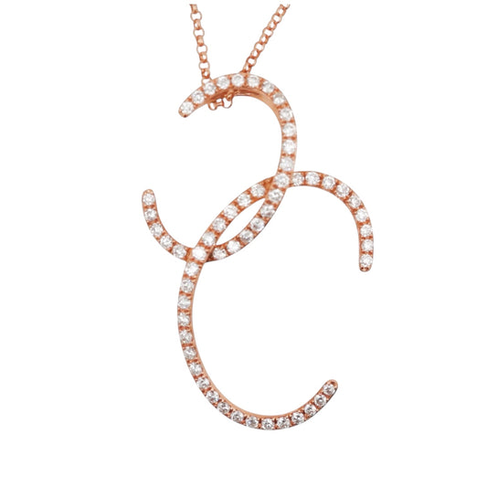 COLLAR ORO ROSA "C"