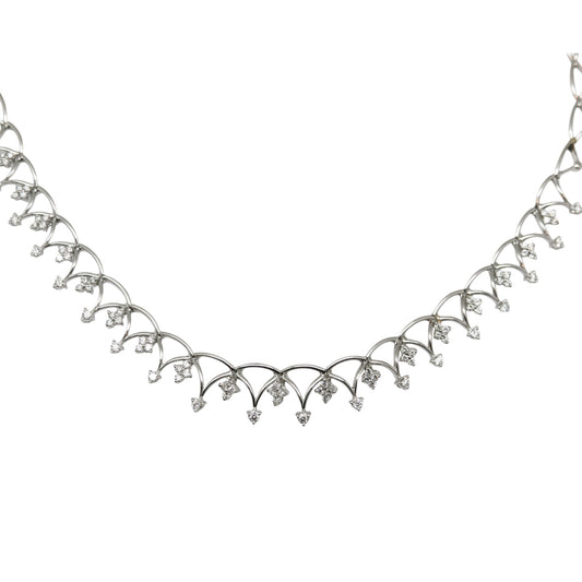 COLLAR FLORES Diamantes