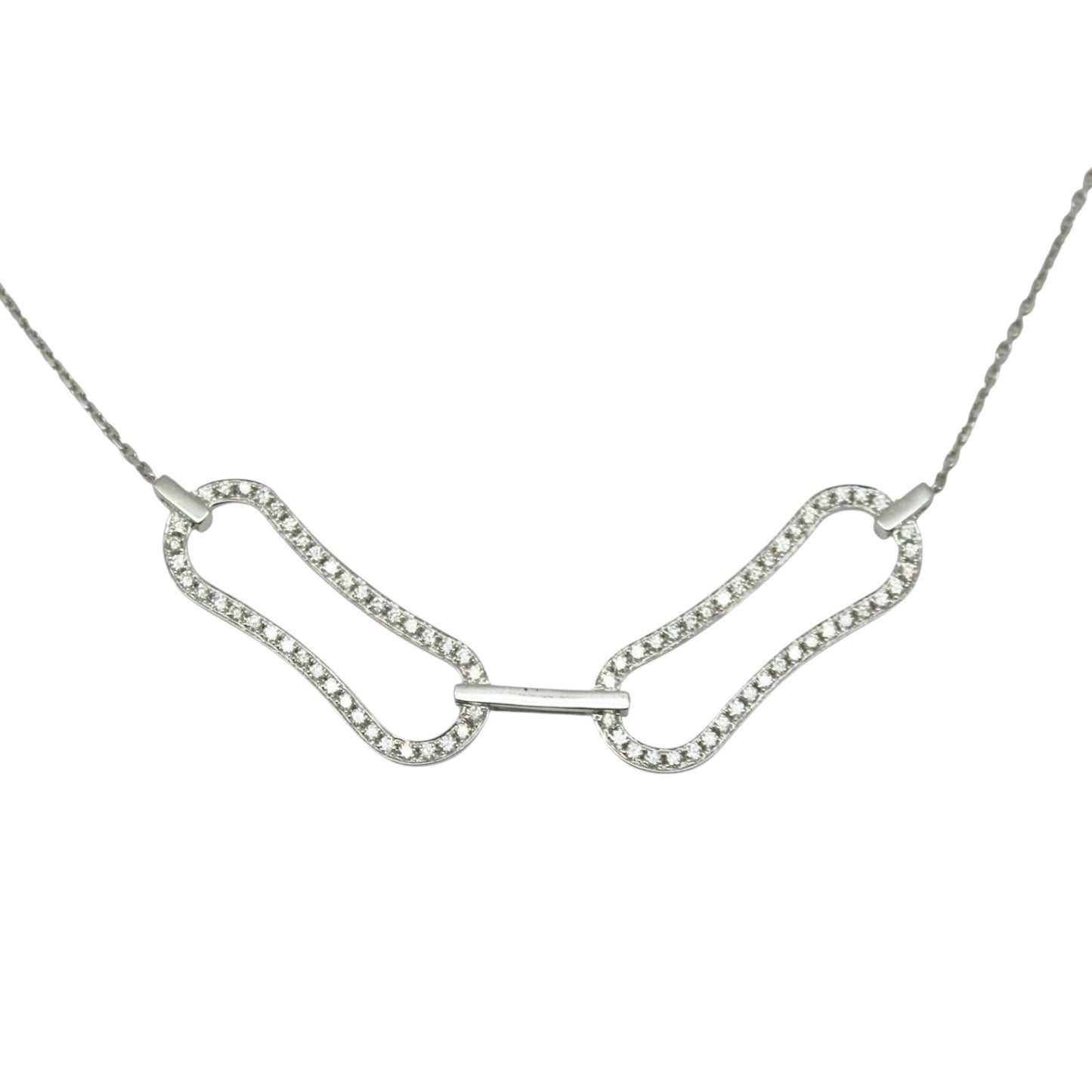 COLLAR ENLAZADO DIAMANTES