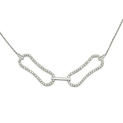COLLAR ENLAZADO DIAMANTES