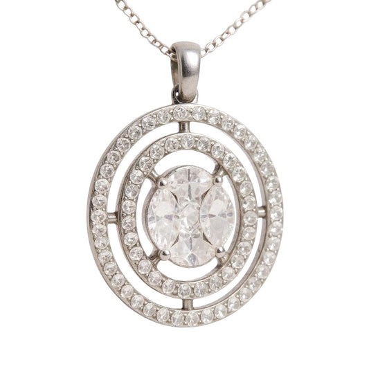 COLLAR DIJE OVAL DIAMANTES