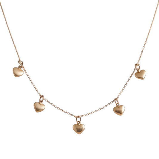 COLLAR CORAZONES COLGANTES