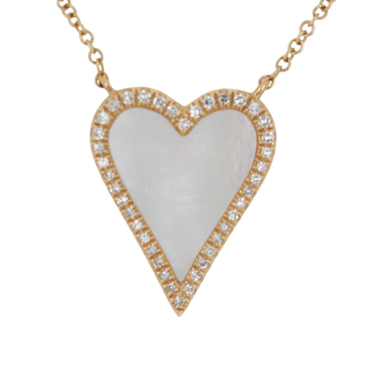 COLLAR CORAZON MADRE PERLA
