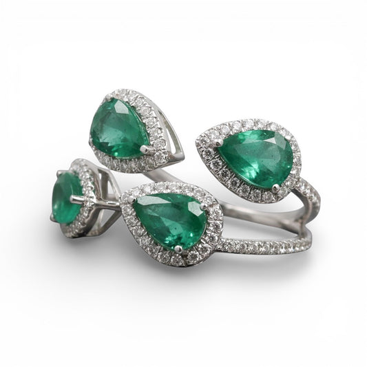 ANILLO GOTA ESMERALDA