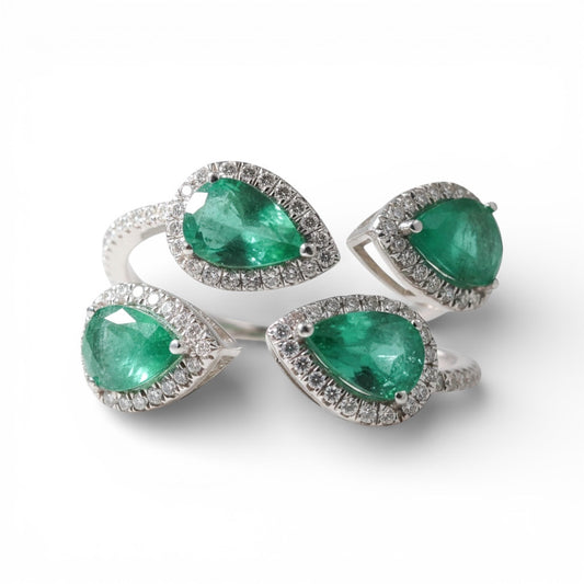 ANILLO GOTA ESMERALDA