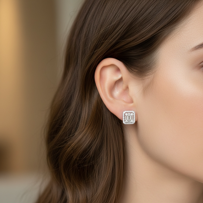 ARETES RECTANGULARES DIAMANTES