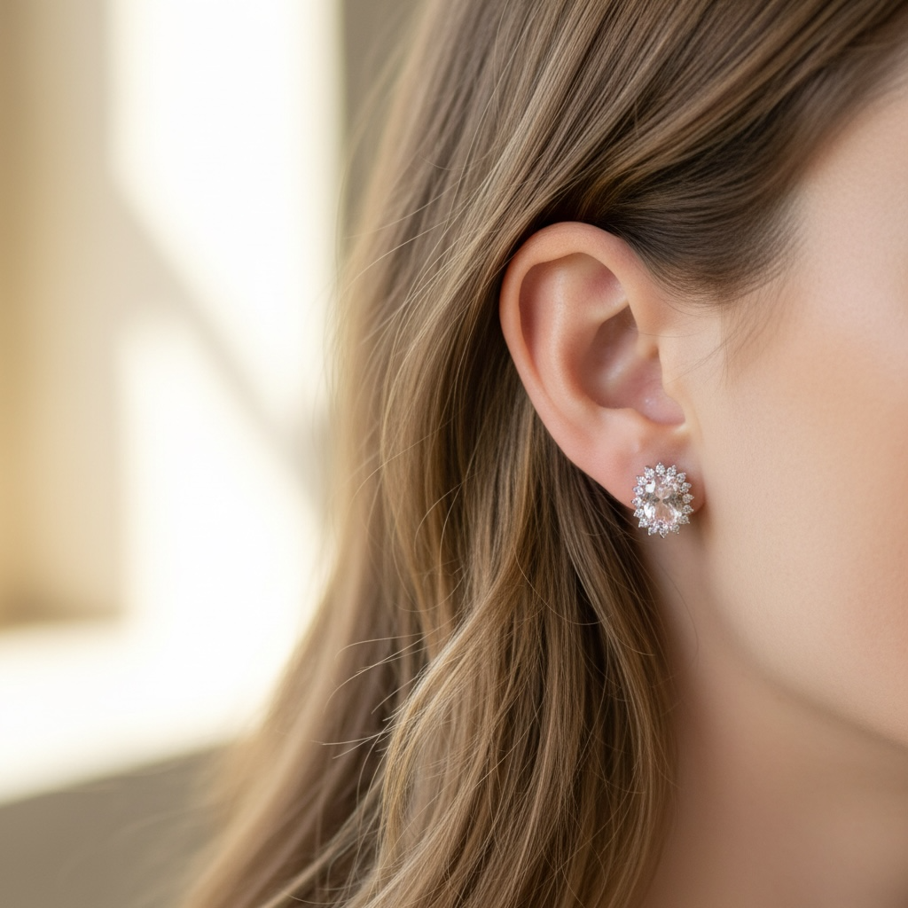 ARETES OVAL MORGANITA