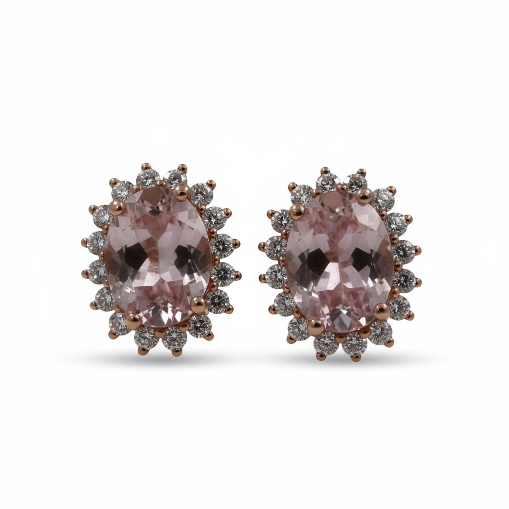 ARETES OVAL MORGANITA