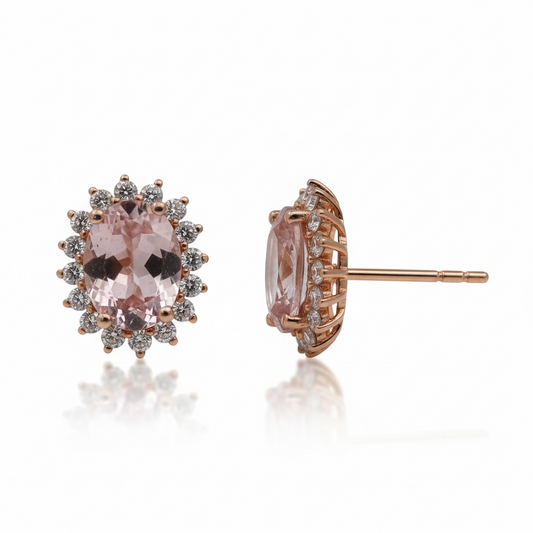 ARETES OVAL MORGANITA