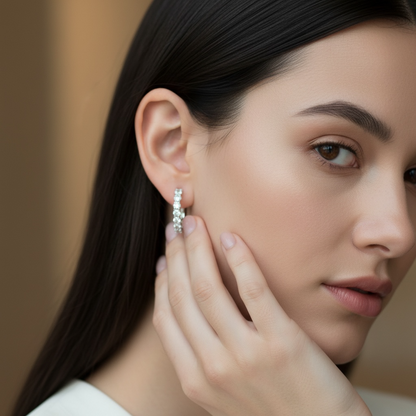 ARRACADAS DIAMANTES LAB GROWN