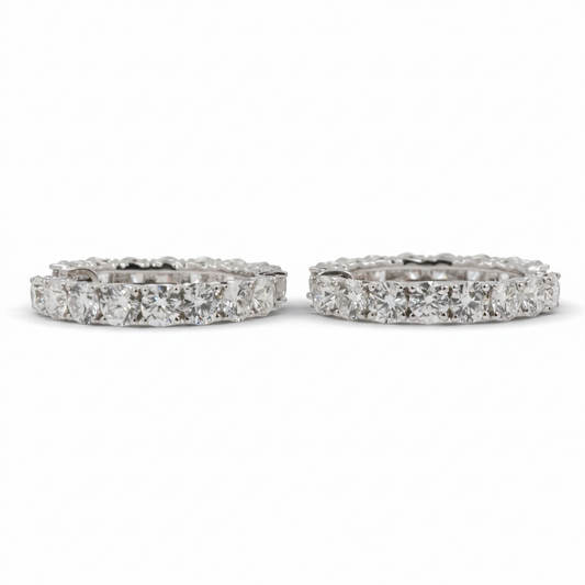 ARRACADAS DIAMANTES LAB GROWN