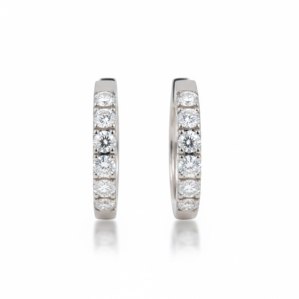 ARRACADAS DIAMANTES LAB GROWN