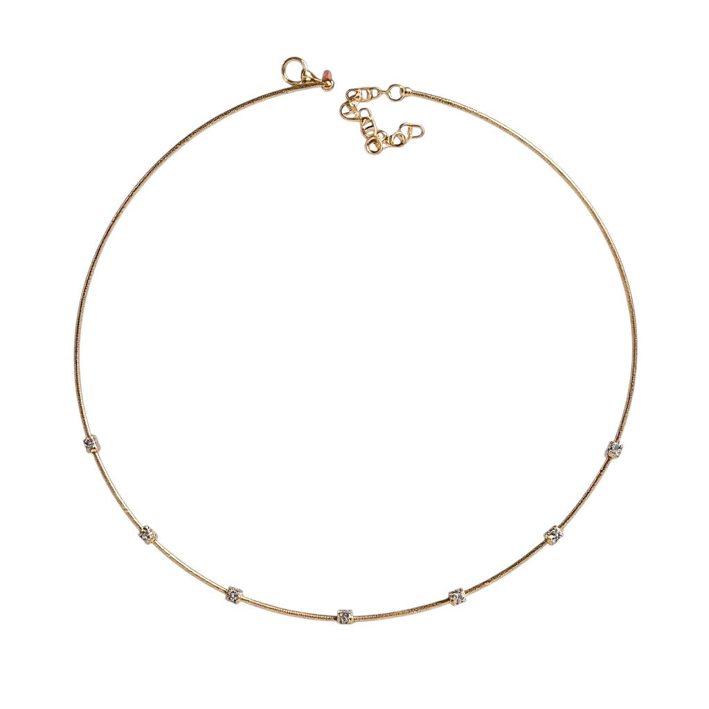 COLLAR ARO CON DIAMANTES