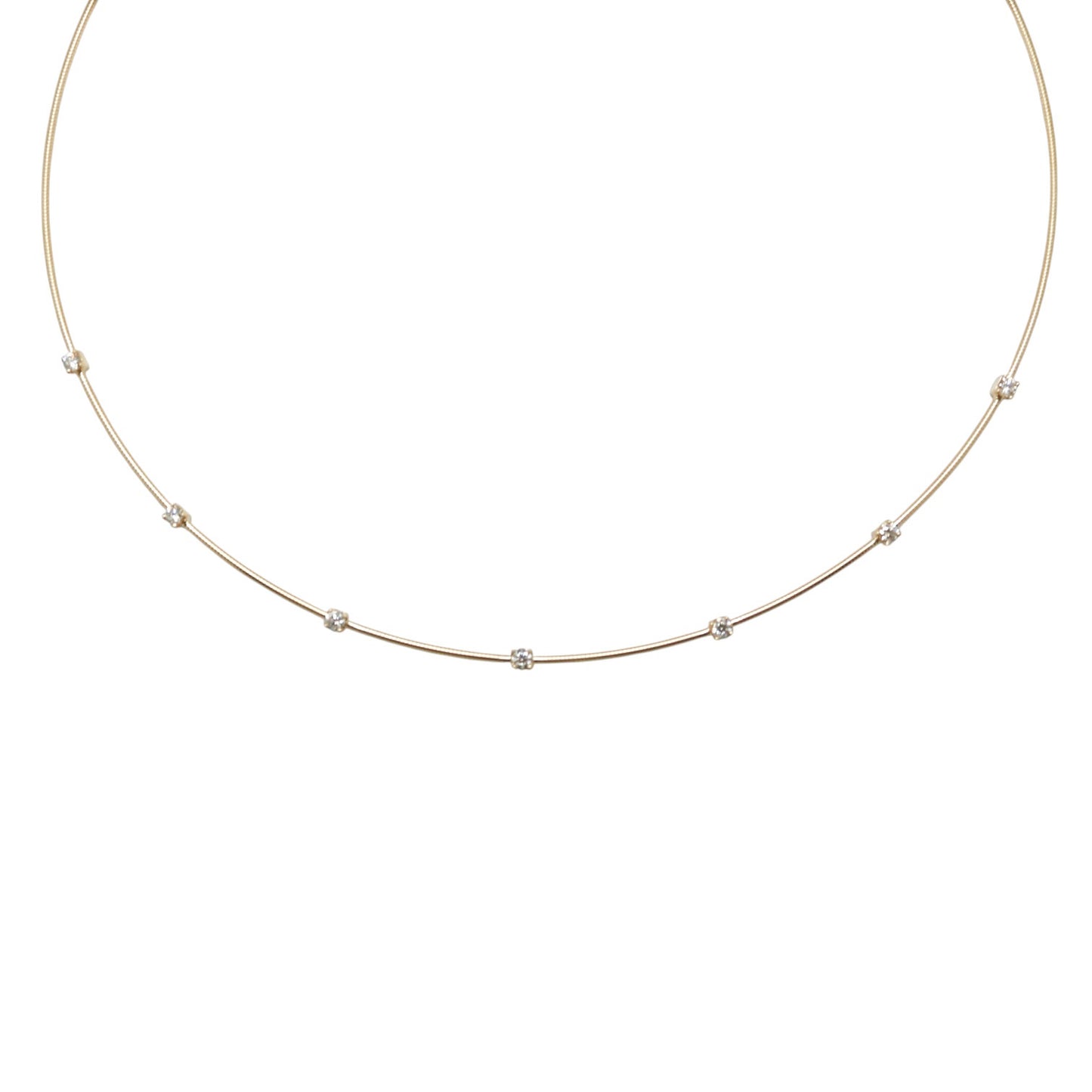 COLLAR ARO CON DIAMANTES
