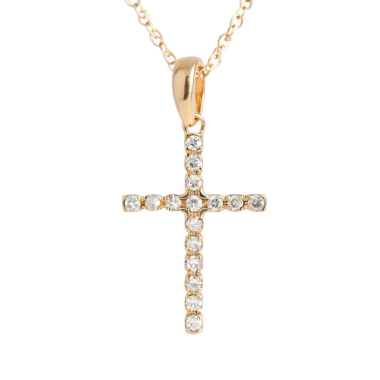 CRUZ ORO AMARILLO DIAMANTES