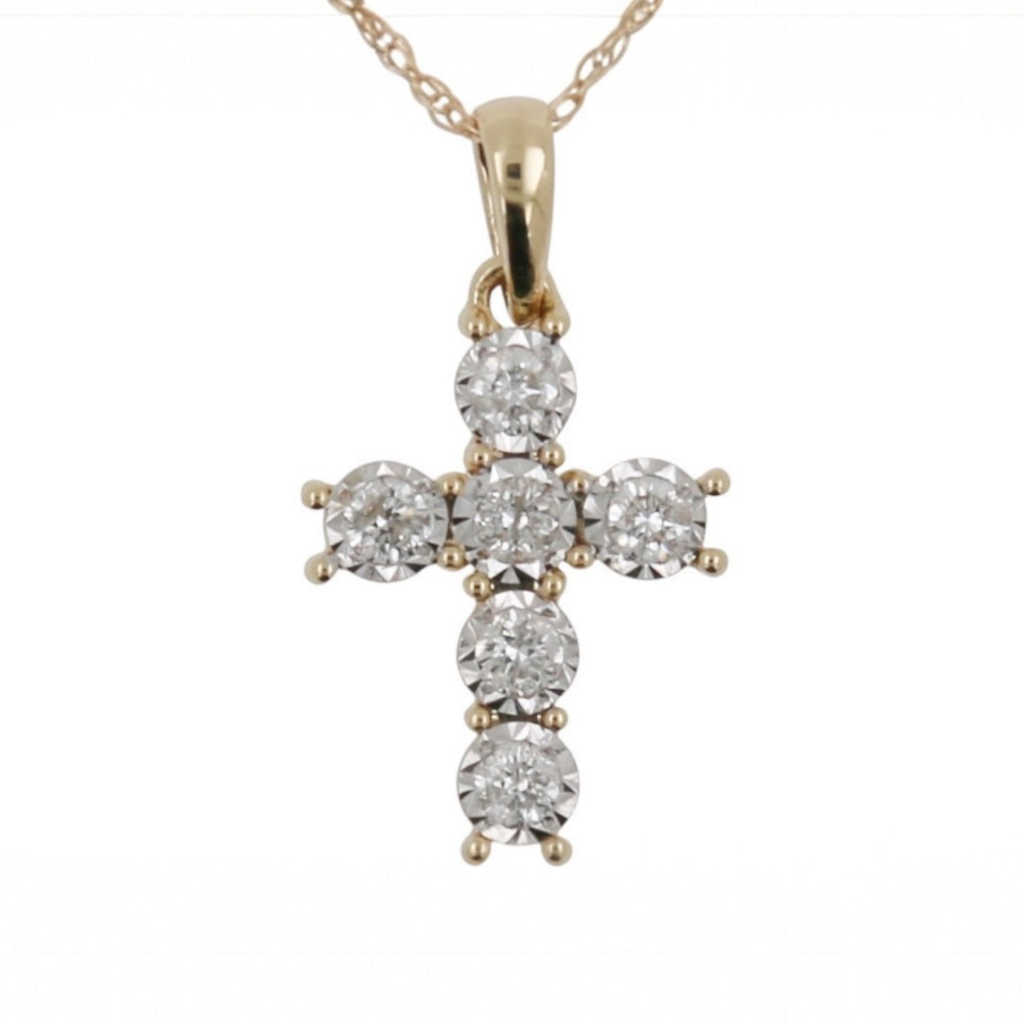 CRUZ ORO AMARILLO DIAMANTES