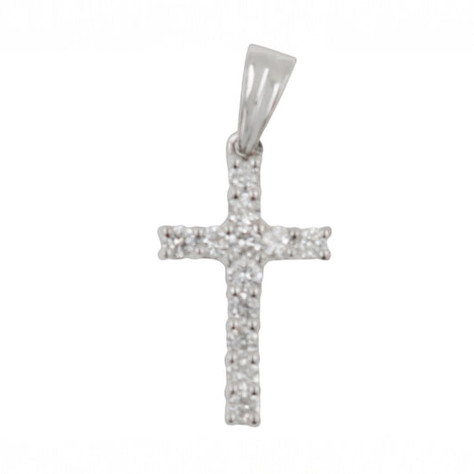 CRUZ ORO BLANCO DIAMANTES