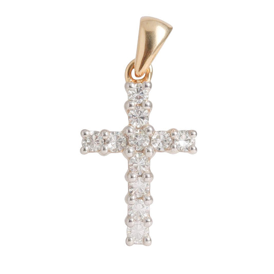 CRUZ ORO AMARILLO DIAMANTES