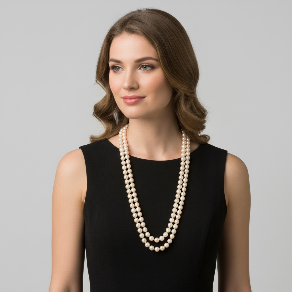 COLLAR LARGO PERLAS