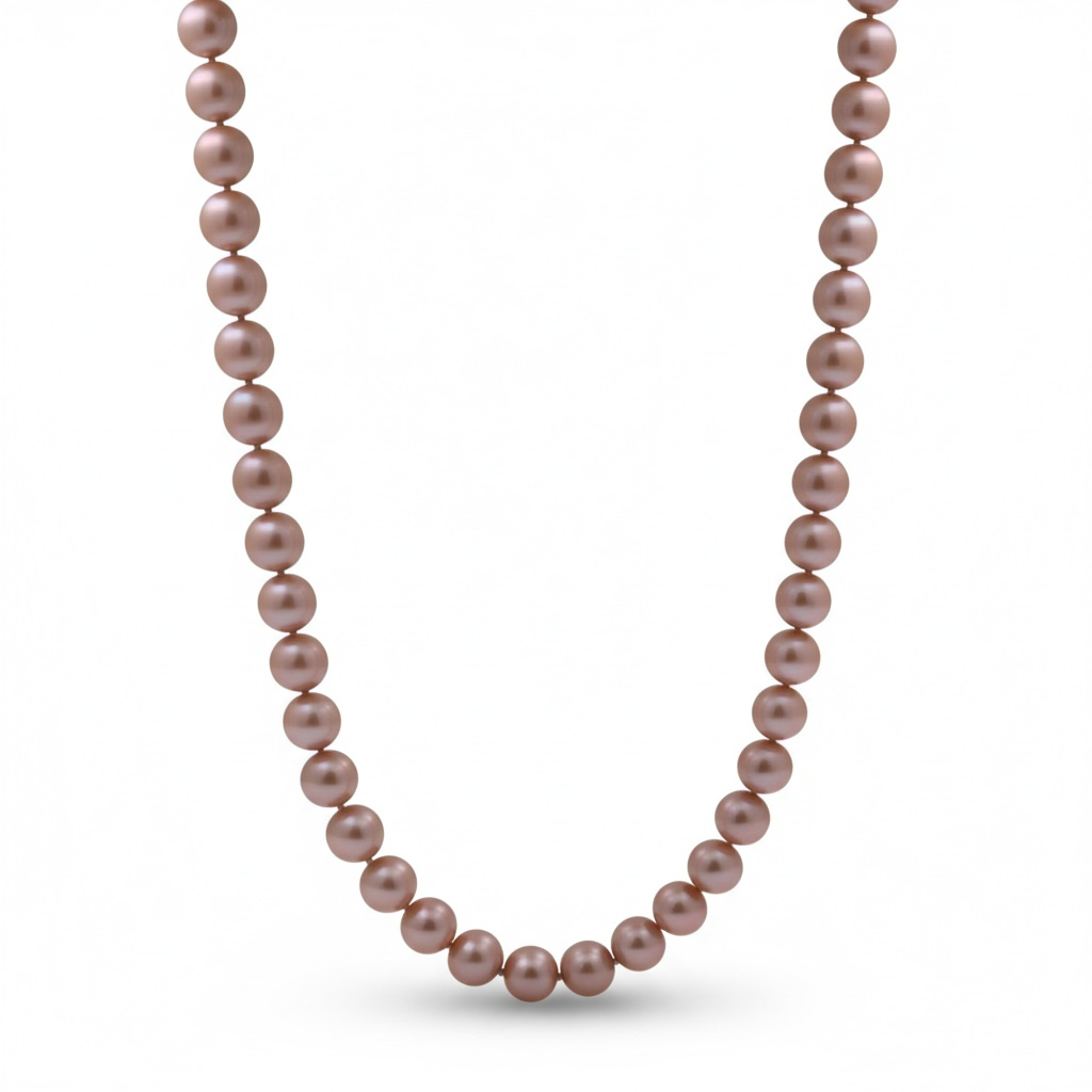 COLLAR PERLAS ROSAS