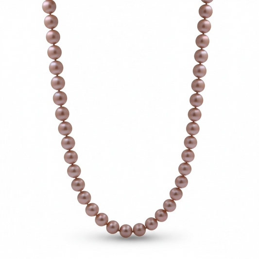 COLLAR PERLAS ROSAS