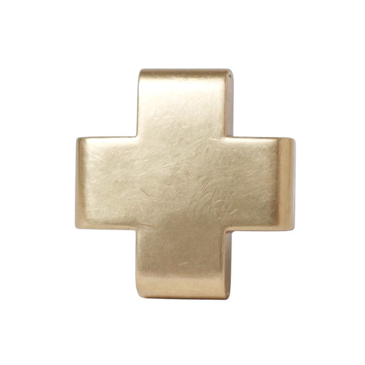 CRUZ LATINA ORO AMARILLO HUECA