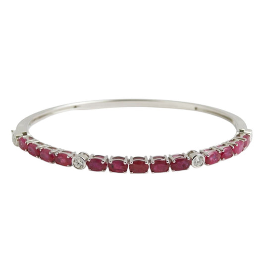 BANGLE RUBI Y DIAMANTES