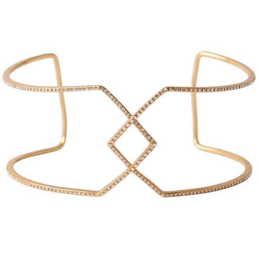 BANGLE ORO AMARILLO DIAMANTES