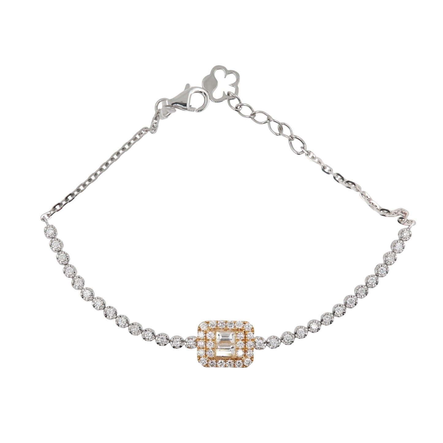 PULSERA TENNIS DIAMANTES AMARILLOS