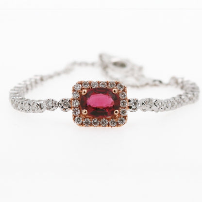 PULSERA TENNIS TURMALINA