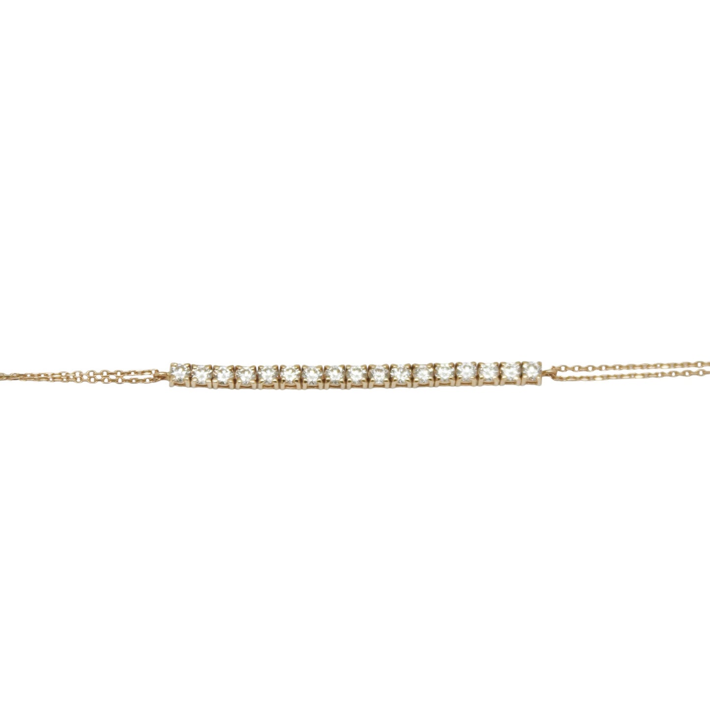 PULSERA TENNIS 1.5 QTES DIAMANTES CON CADENA