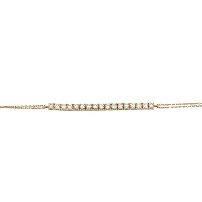 PULSERA TENNIS 1.5 QTES DIAMANTES CON CADENA