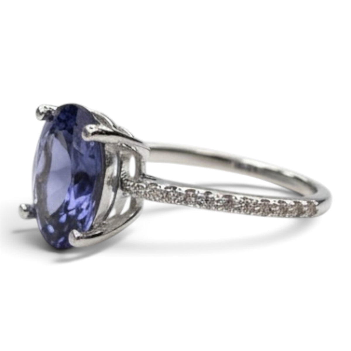ANILLO IOLITA DIAMANTES