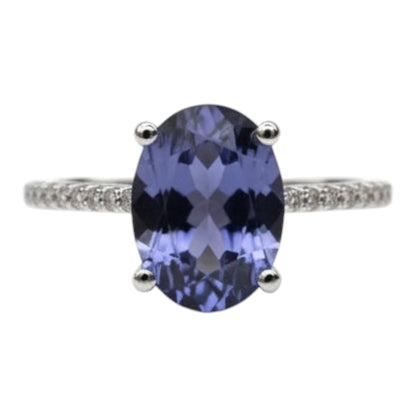 ANILLO IOLITA DIAMANTES