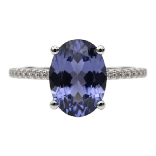 ANILLO IOLITA DIAMANTES