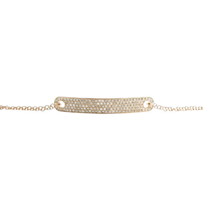 PULSERA BARRA DIAMANTES