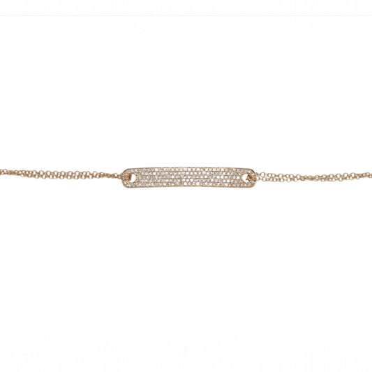 PULSERA BARRA DIAMANTES