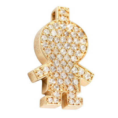 DIJE MUÑECO ORO Y DIAMANTES