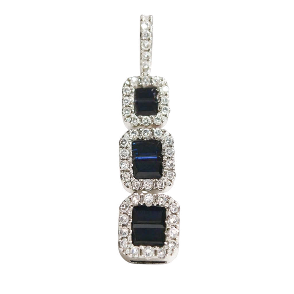 DIJE ZAFIROS Y DIAMANTES