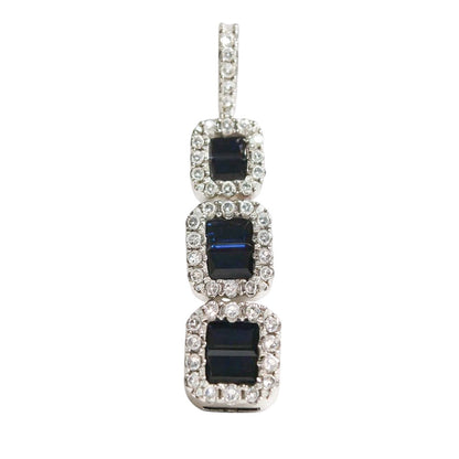 DIJE ZAFIROS Y DIAMANTES