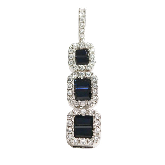 DIJE ZAFIROS Y DIAMANTES