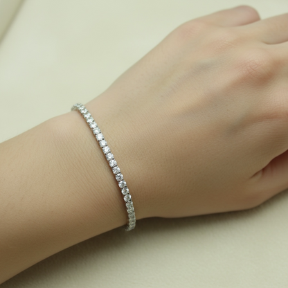 PULSERA TENNIS 5.00 CT BISEL LAB GROWN